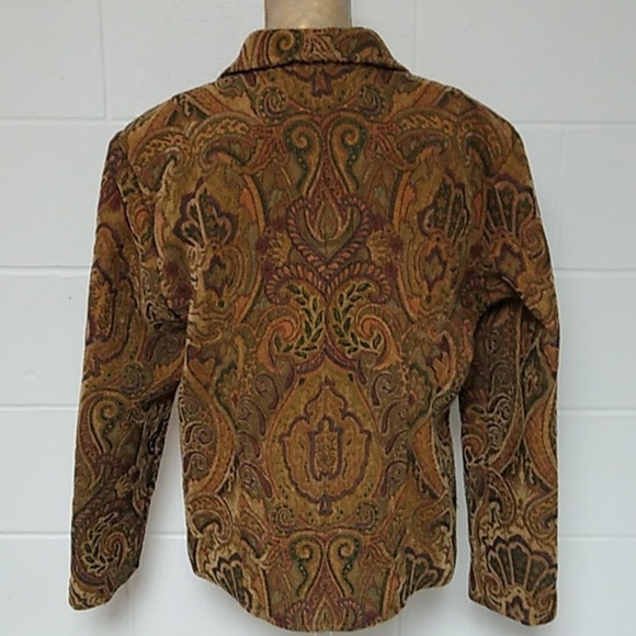 ERIN OF LONDON BOHO TAPESTRY PAISLEY LINED JACKET BLAZER - Picture 2 of 8